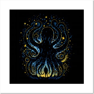 Cthulhu squid Posters and Art